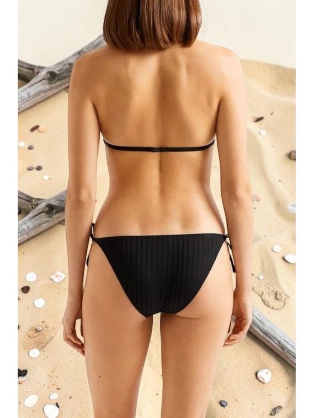 ERES Punch Para  tie bikini Briefs Swim bottom Color Black Size 36 US 4 NWT